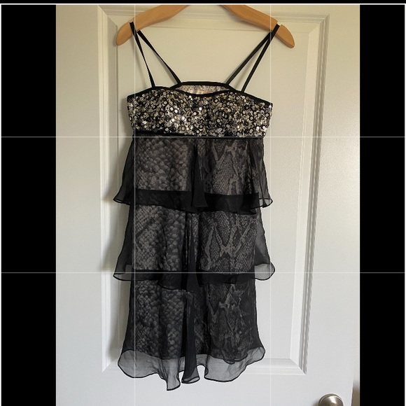 XXS-Small Mark Bouwer 1980s Iridescent Sequin Dress